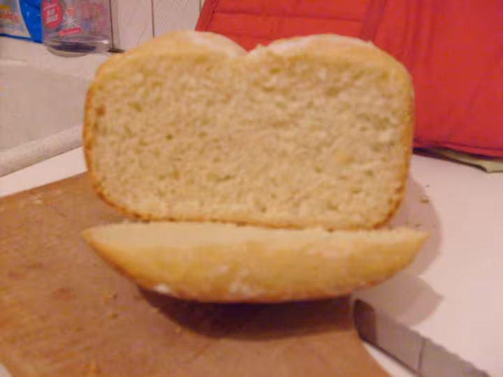Pain blanc coupe