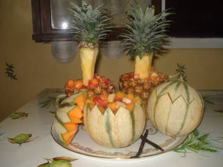Ananas et melon surprise