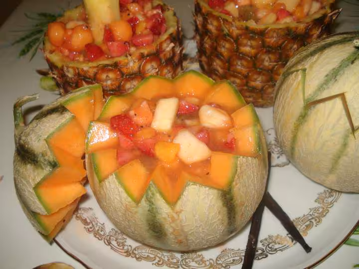 Ananas et melon surprise
