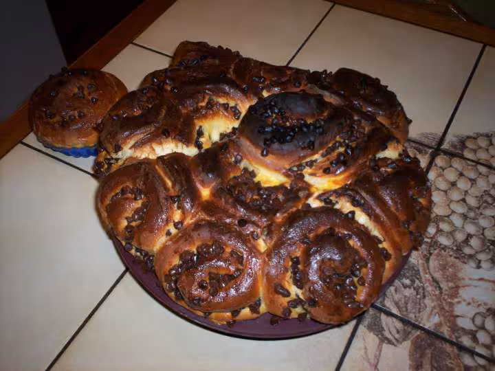 Brioche chelsea chocolat
