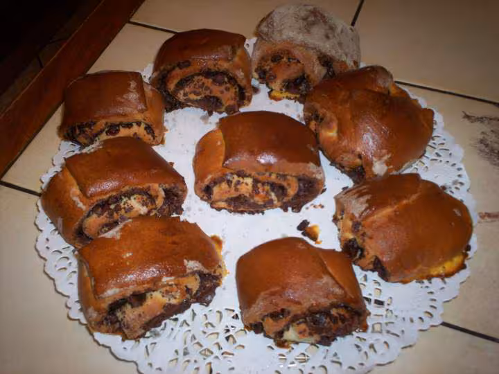 Brioche fouree choco apres cuisson