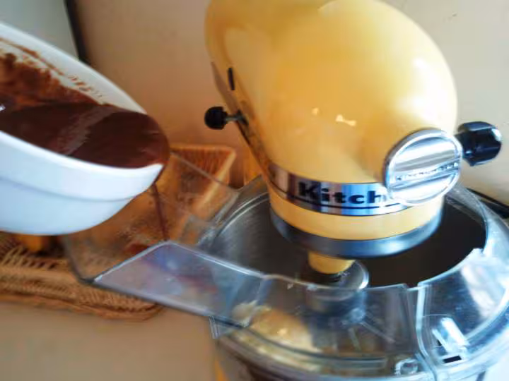 Ajout du melange choco beurre
