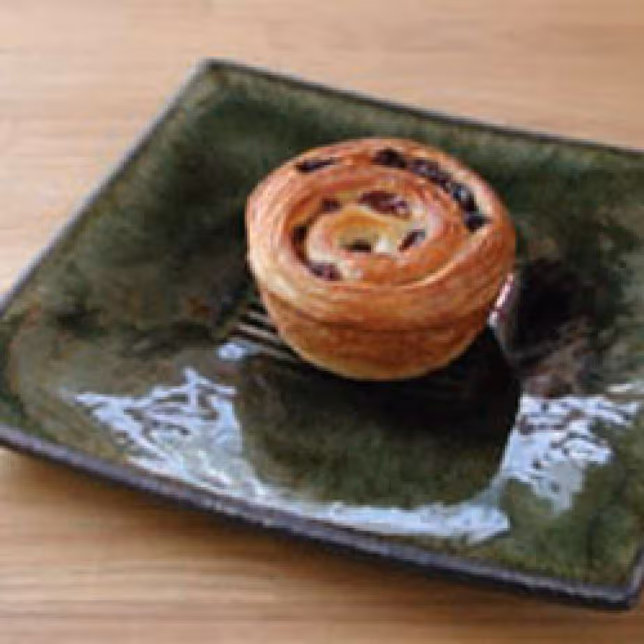 Brioche roulee aux raisins