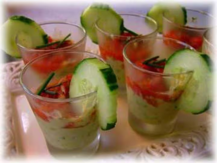 Verrine bicolore