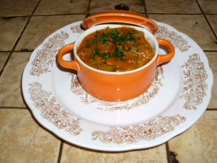 Boeuf au pot au feu a la sauce tomate et cornichons 9