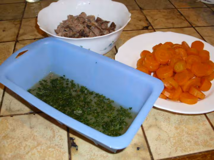 Boeuf en gelee aux carottes