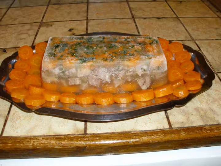 Boeuf en gelee aux carottes