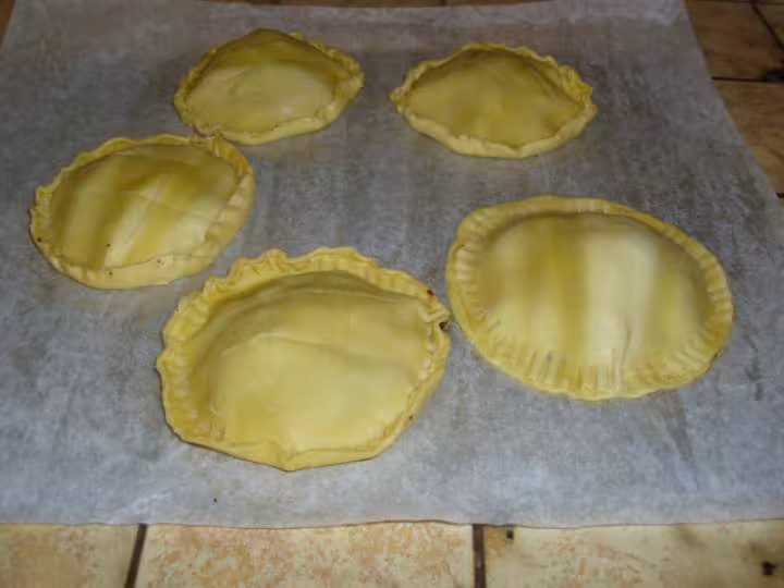 Boudins noirs et pommes en feuillete