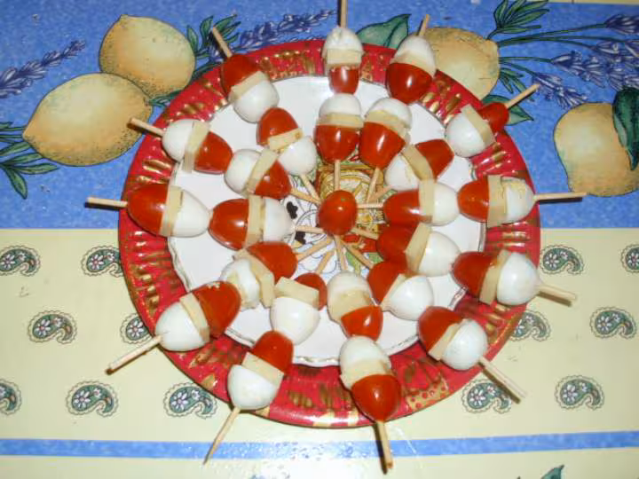 Brochettes en amuses bouche