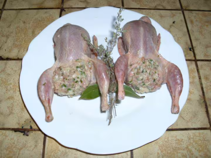 Cailles farcies au calva 3