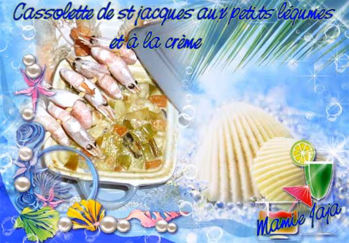 Cassolette de st jacques