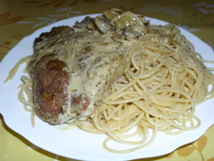 Cotes de porc sauce au curry et champignons frais 9