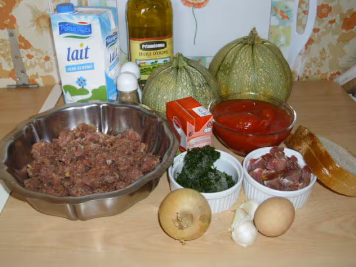 Courgette ronde farcie