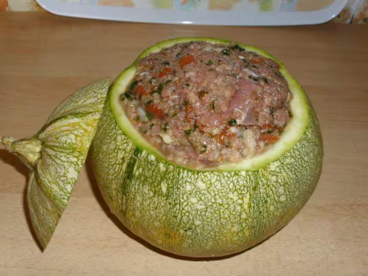 Courgette ronde farcie