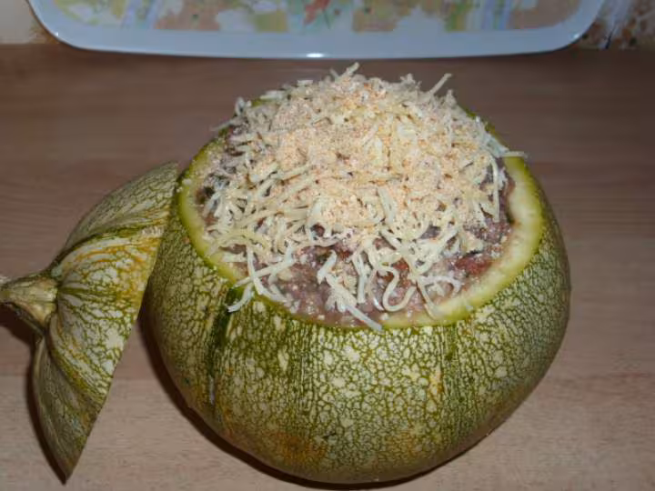 Courgette ronde farcie