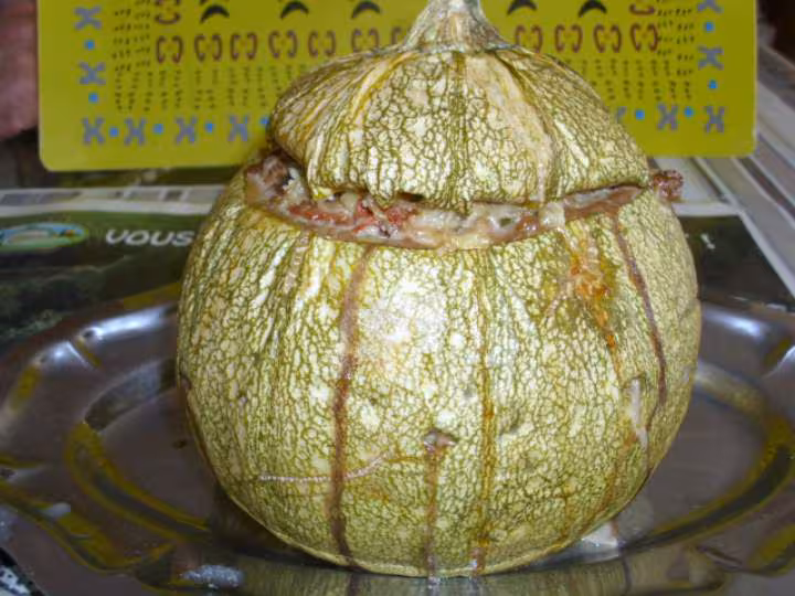 Courgette ronde farcie