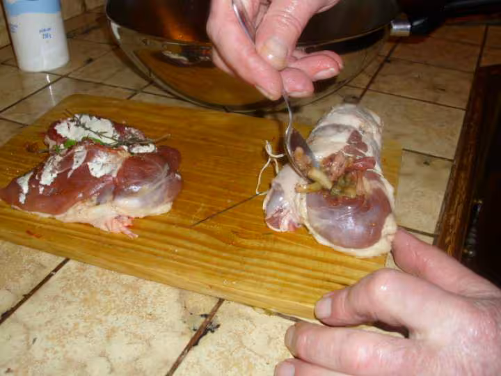 Cuisses de canard farcies