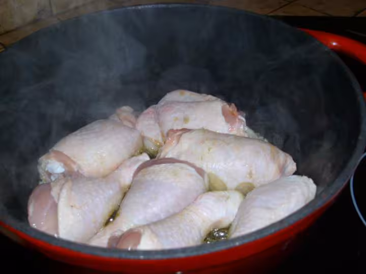 Cuisses de poulet aux legumes
