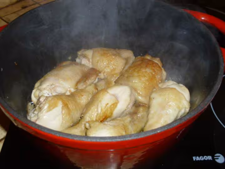 Cuisses de poulet aux legumes