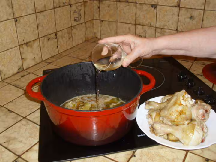 Cuisses de poulet aux legumes