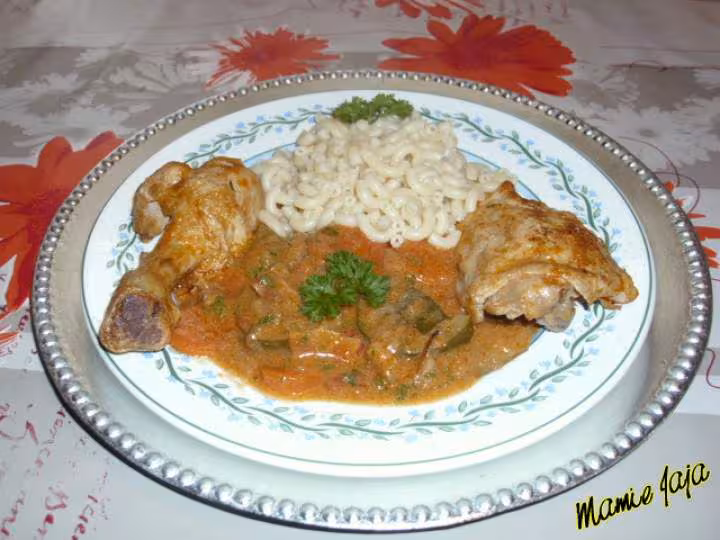 Cuisses de poulet aux legumes