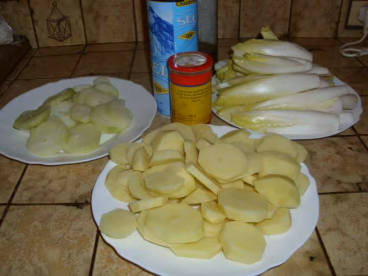 Endives pdt et oignons en 4 couches