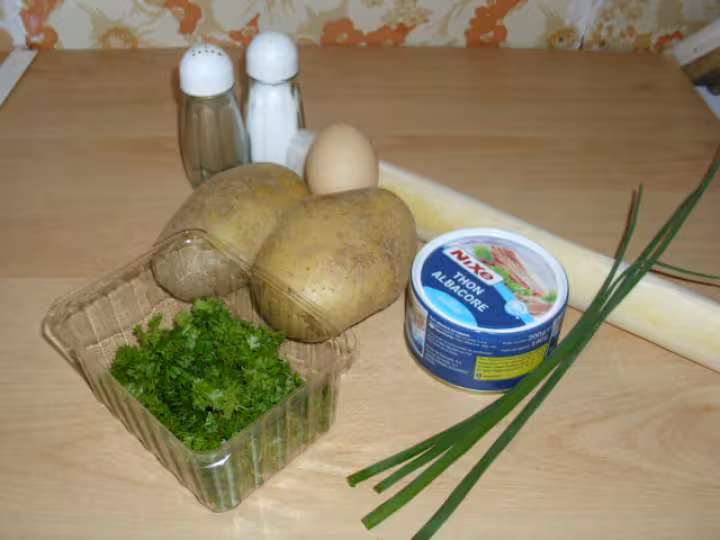 Feuilletes de thon et pommes de terre