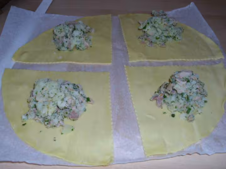 Feuilletes de thon et pommes de terre