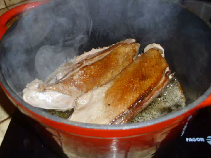 Filets de canard aux navets et aux carottes