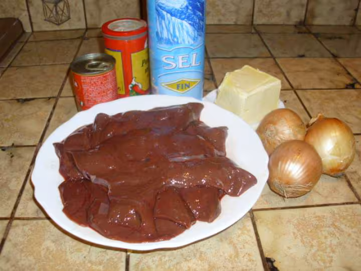 Foie de boeuf aux oignons champignons 1