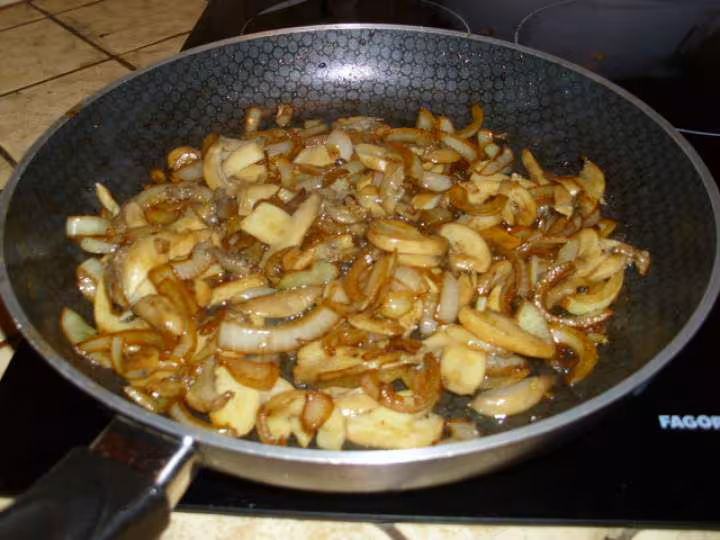 Foie de boeuf aux oignons champignons 4