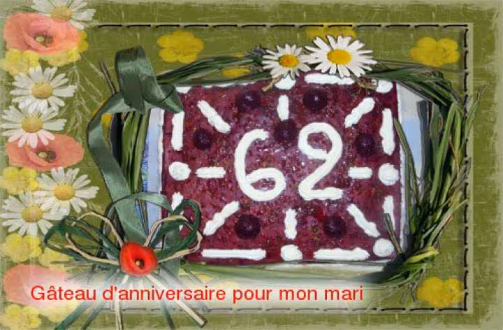 Gateau d anniversaire pour mon mari