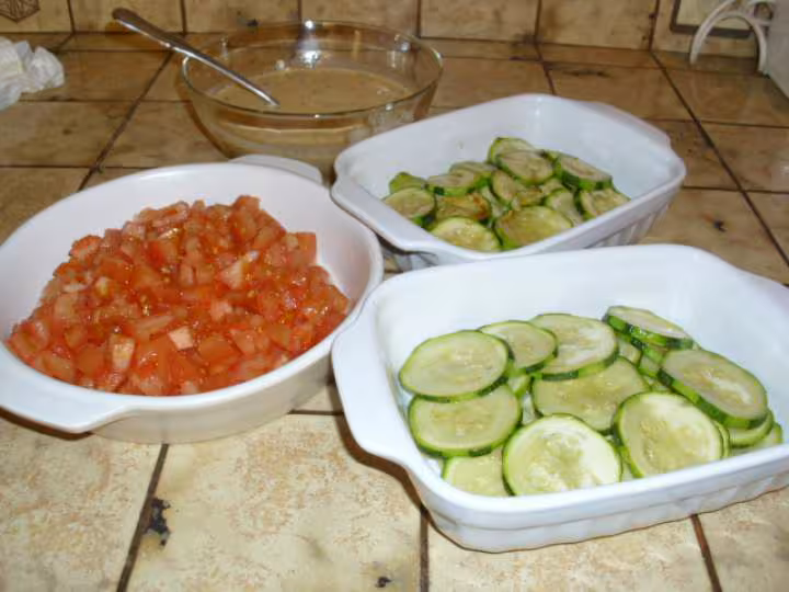 Gratin de courgettes au chevre