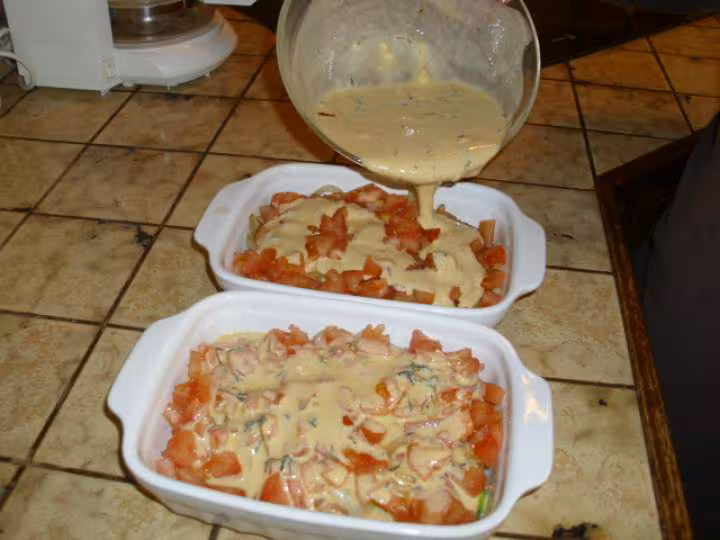 Gratin de courgettes au chevre