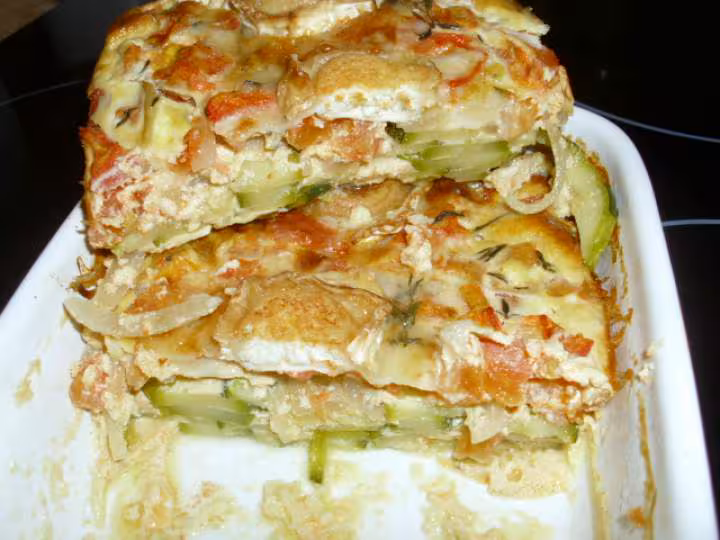 Gratin de courgettes au chevre