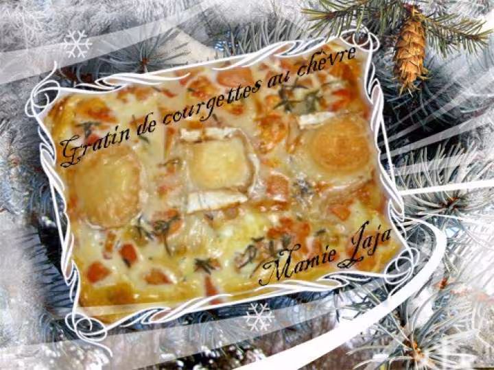 Gratin de courgettes au chevre