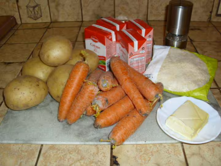 Gratin de pdt et de carottes