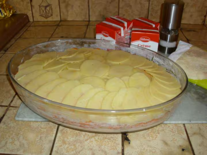Gratin de pdt et de carottes