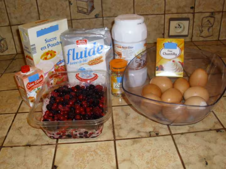 Ingredients pour gateau d anniversaire