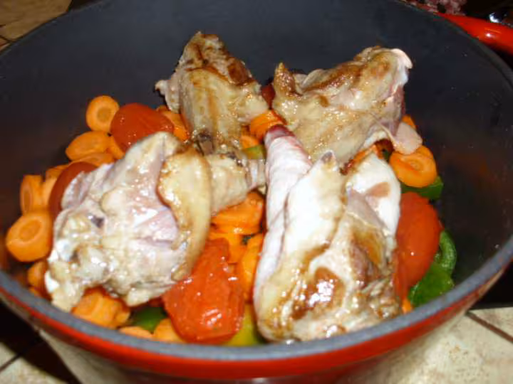 Lentilles aux manchons de canard et poitrine de porc