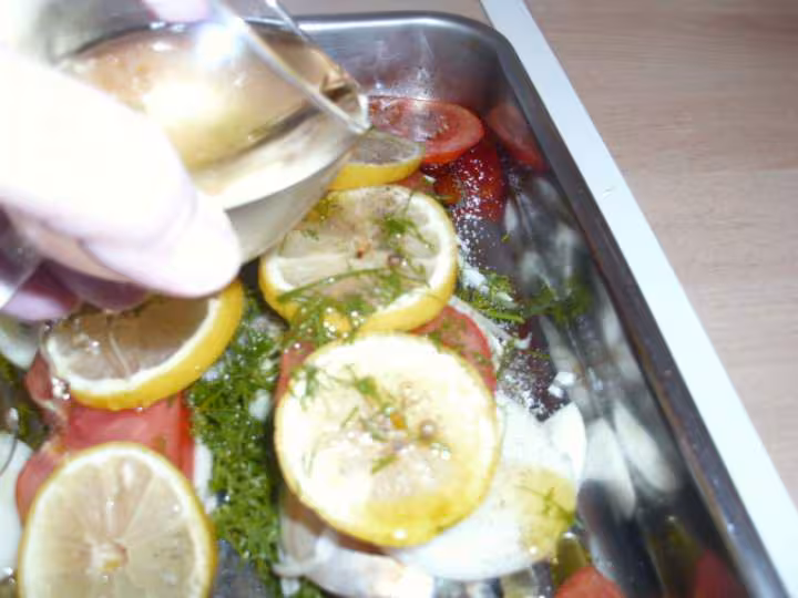 Maquereaux aux tomates oignons et citron