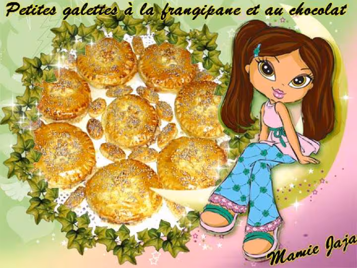 Petites galettes a la frangipane et au chocolat