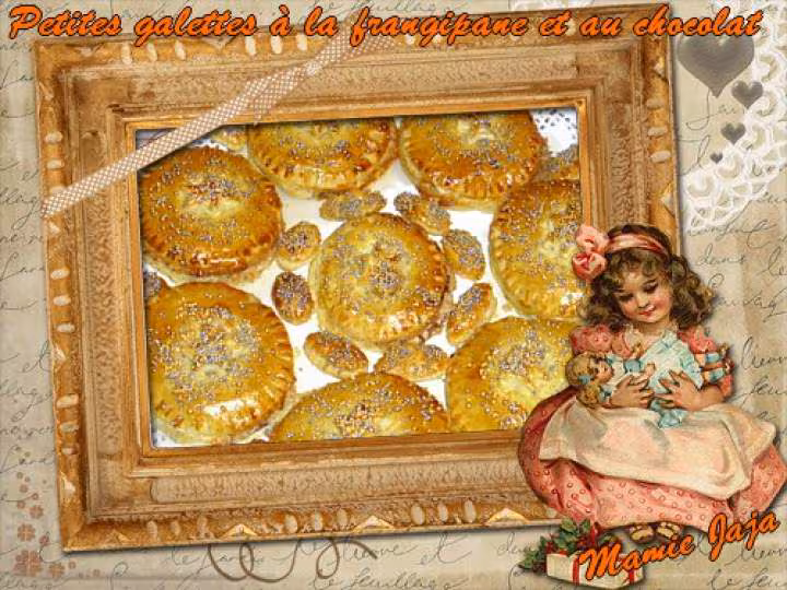 Petites galettes a la frangipane et chocolat