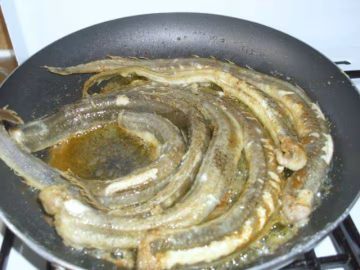 Poelee d anguilles a la creme