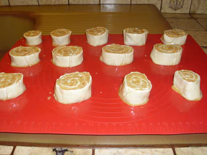 Pommes les roules feuilletes