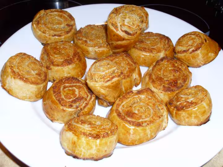 Pommes les roules feuilletes