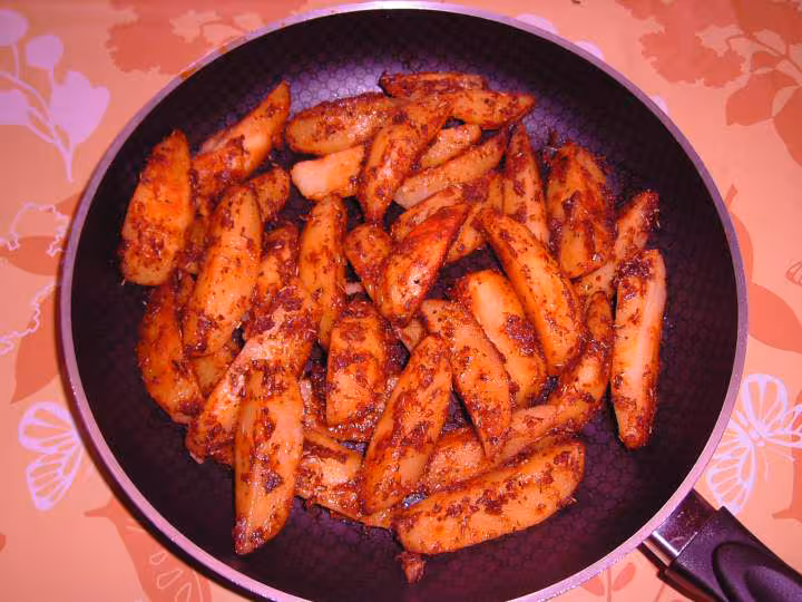 Potatoes epicees au paprika et aux epices a colombo