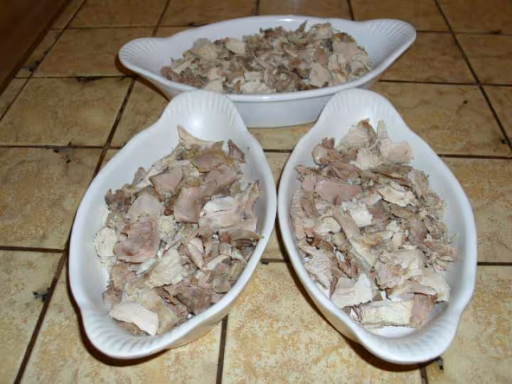 Poule decortiquee et gratinee 1