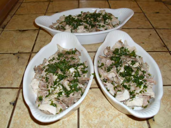 Poule decortiquee et gratinee 2