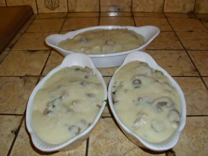 Poule decortiquee et gratinee 3